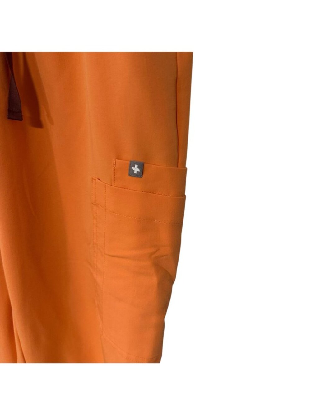 Figs Yola High Rise Slim Scrub Pant Orange Creamsicle W23SW2044T Small Tall ST - Picture 2 of 12